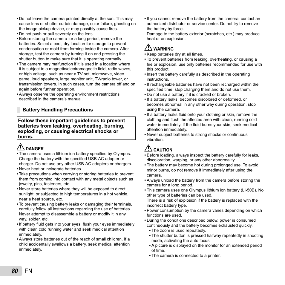 80 en | Olympus SH-25MR User Manual | Page 80 / 91