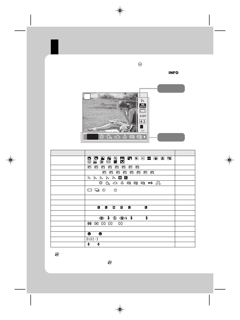 Live control, Wb auto | Olympus E-P2 User Manual | Page 16 / 163