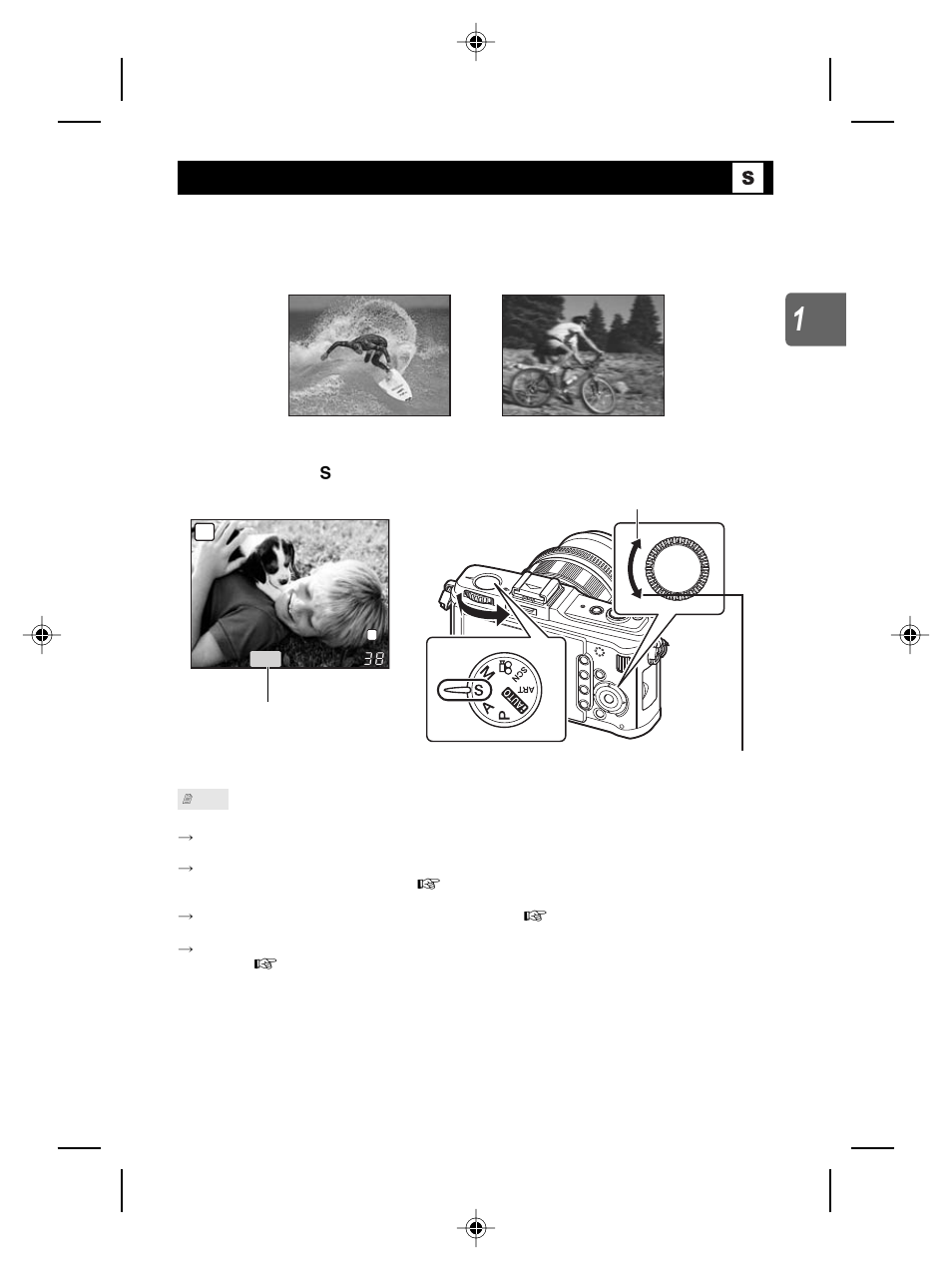 Shutter priority shooting | Olympus E-P2 User Manual | Page 39 / 163