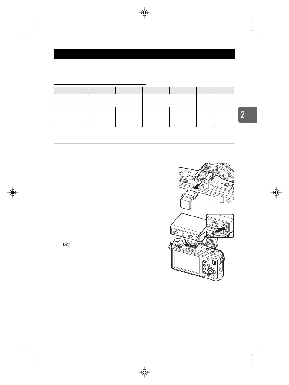 Flash shooting | Olympus E-P2 User Manual | Page 61 / 163
