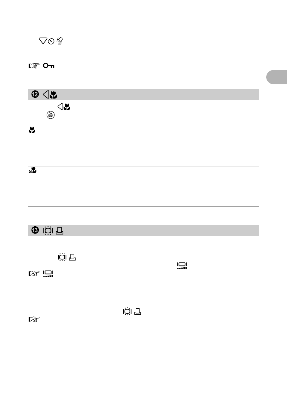 Erasing pictures, Shooting pictures close to the subject, Brighten the monitor/printing pictures | Making the monitor brighter, Printing pictures | Olympus 725 SW User Manual | Page 13 / 83
