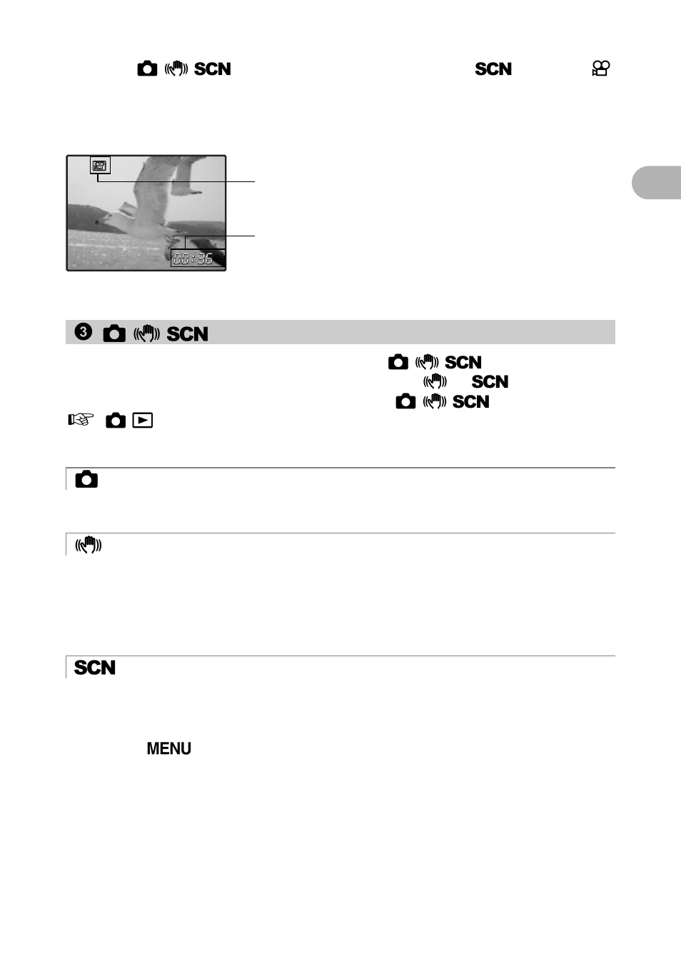 Switching the shooting mode, Shooting still pictures | Olympus 725 SW User Manual | Page 9 / 83
