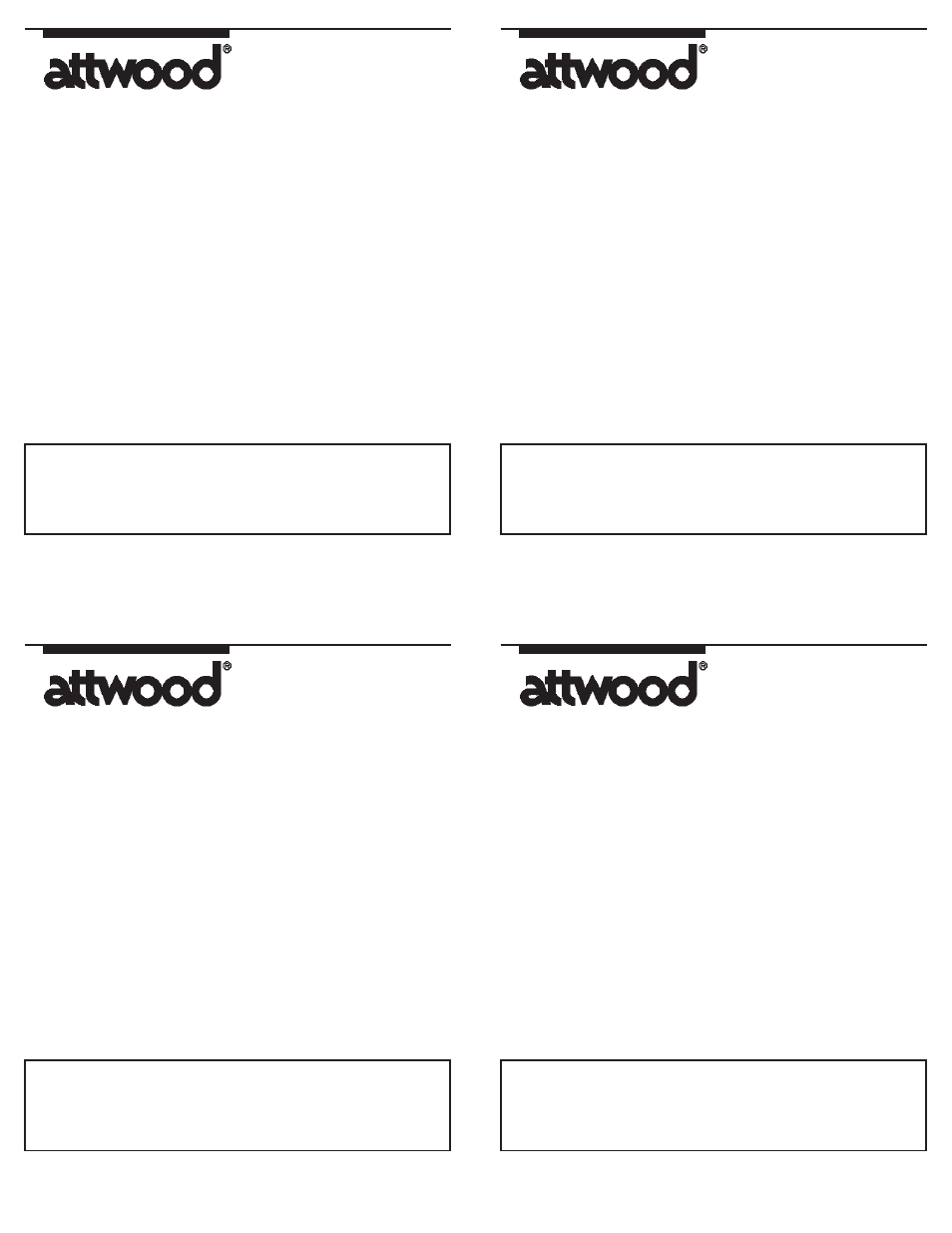 Attwood 8314 User Manual | 2 pages