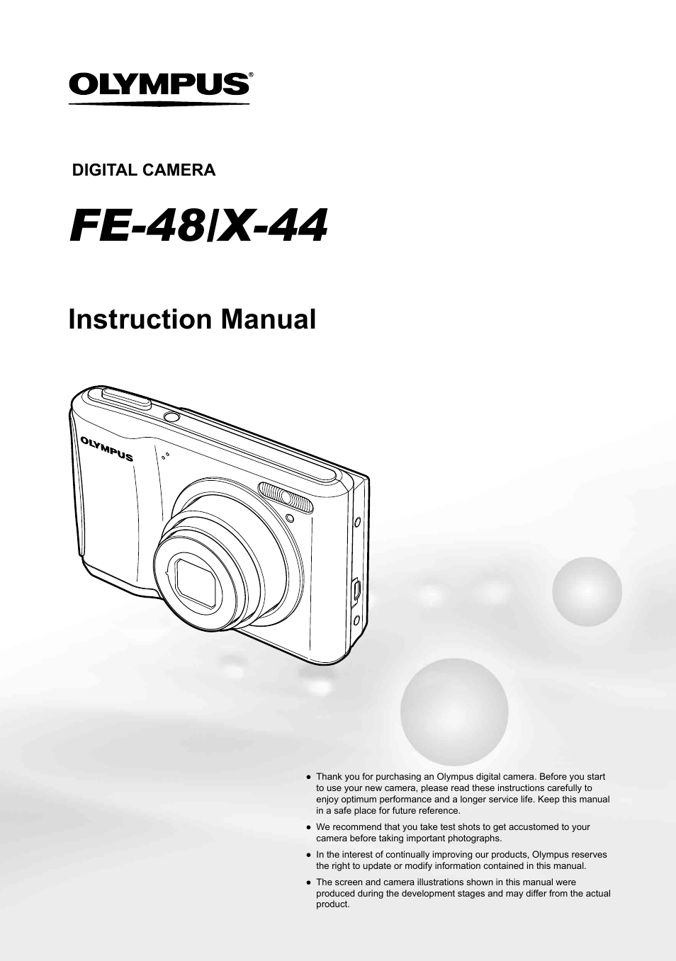Olympus X-44 User Manual | 59 pages