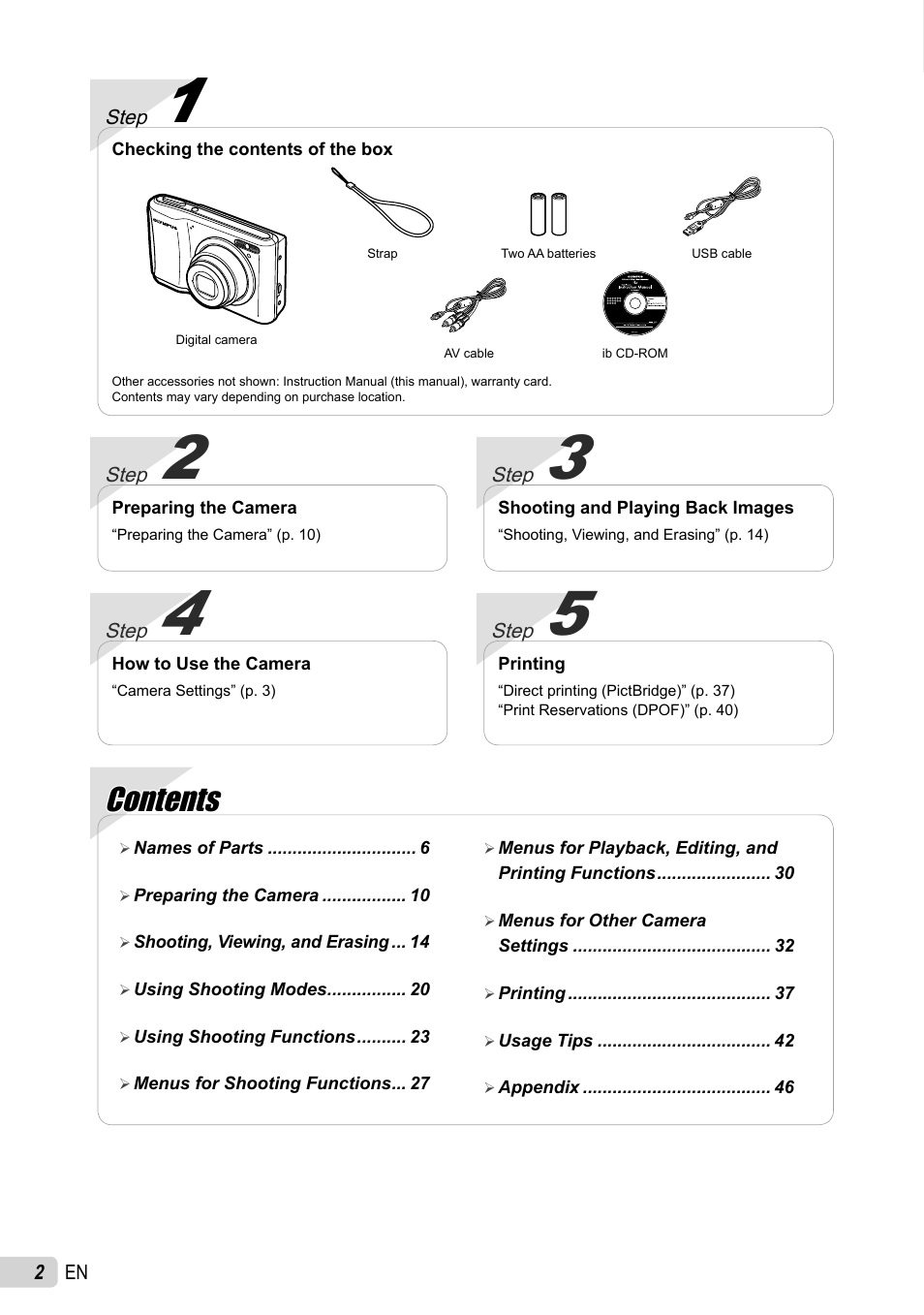 Olympus X-44 User Manual | Page 2 / 59