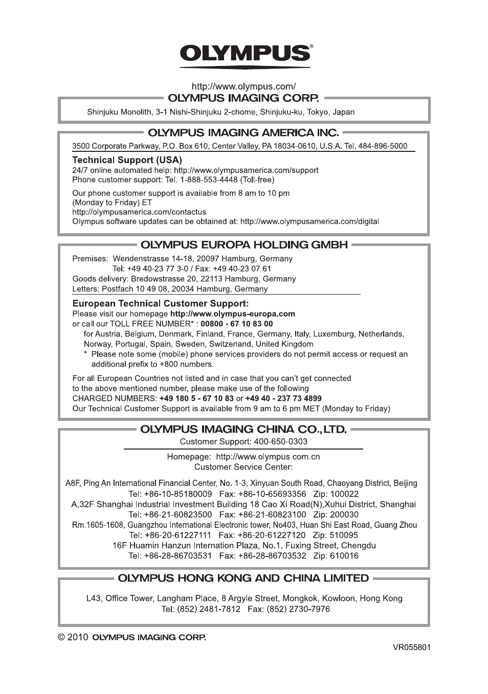 Olympus X-44 User Manual | Page 59 / 59