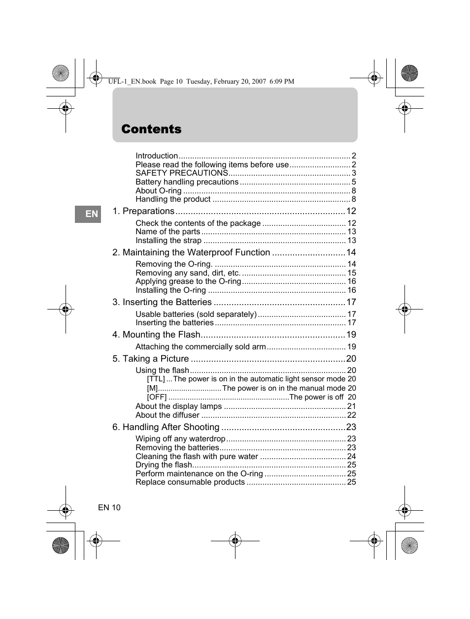 Olympus UFL-1 User Manual | Page 10 / 31