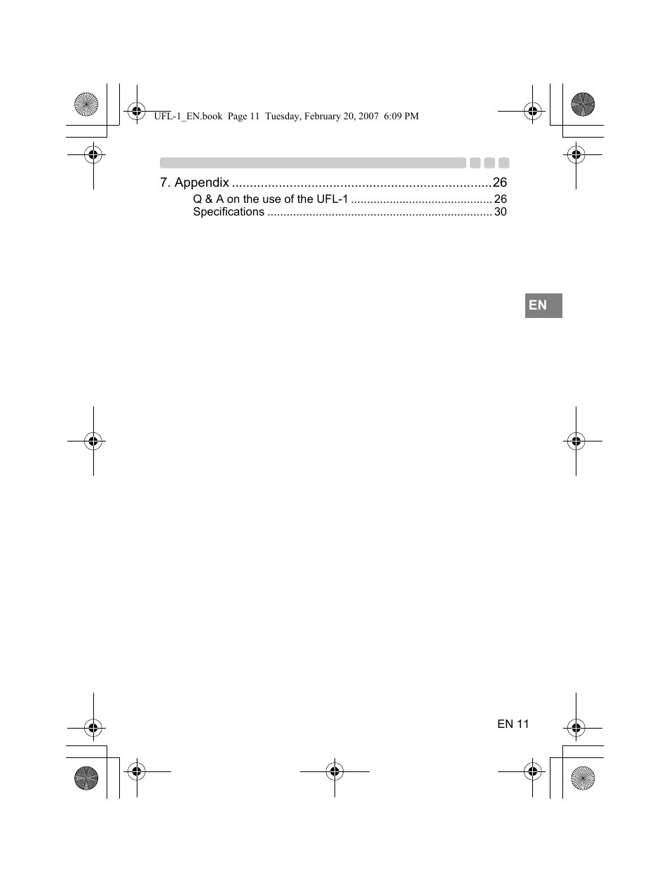 Olympus UFL-1 User Manual | Page 11 / 31