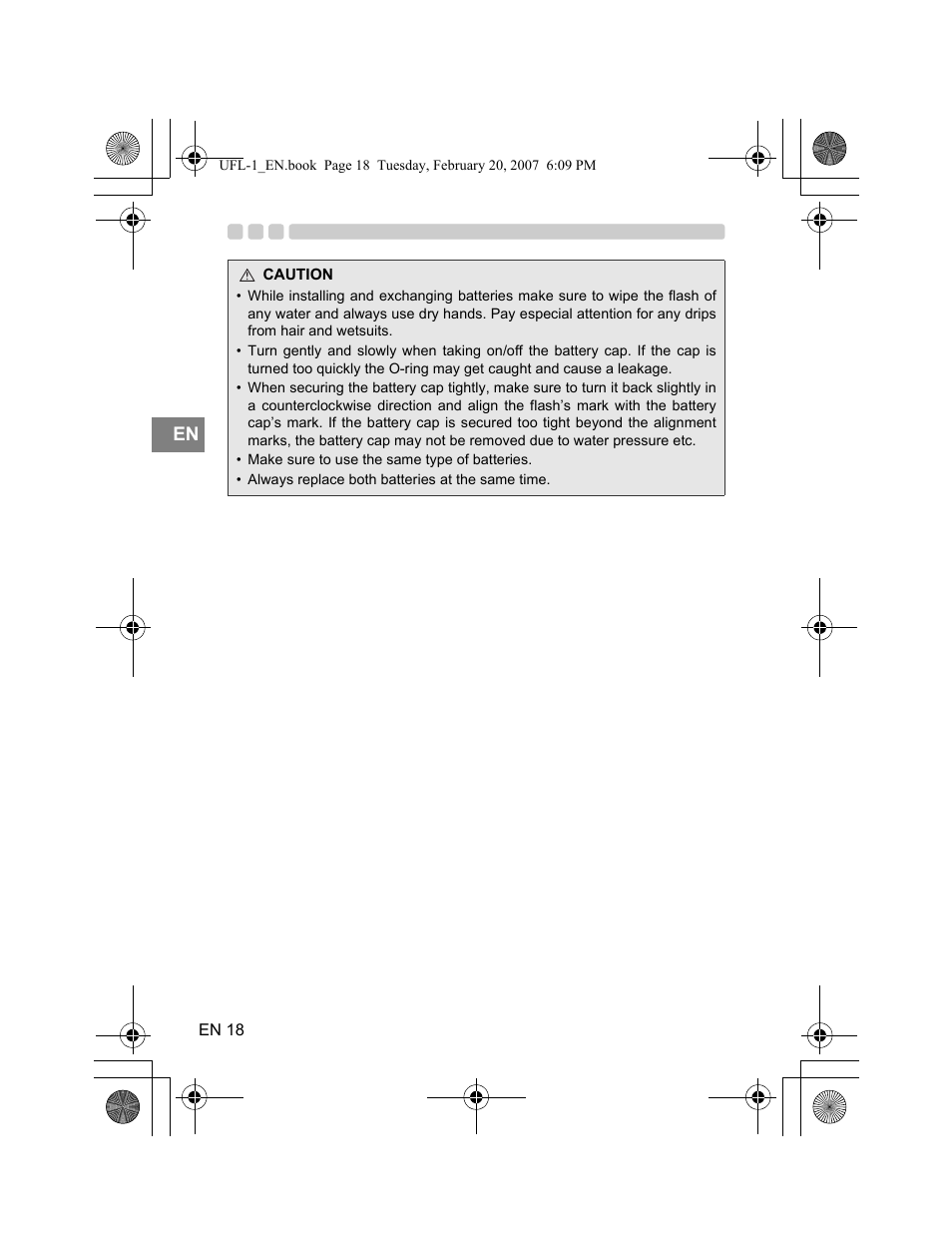 Olympus UFL-1 User Manual | Page 18 / 31