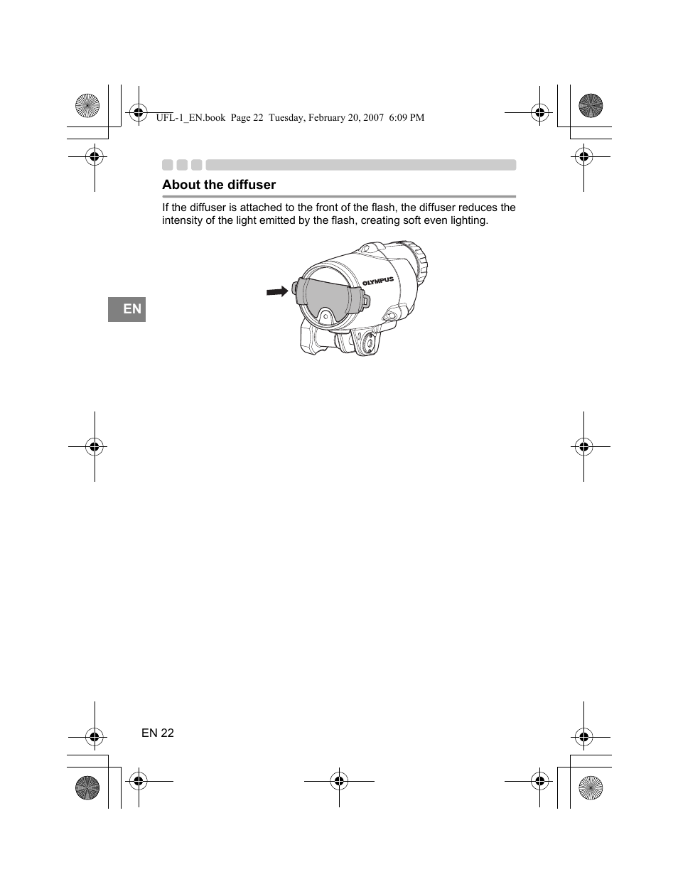 Olympus UFL-1 User Manual | Page 22 / 31