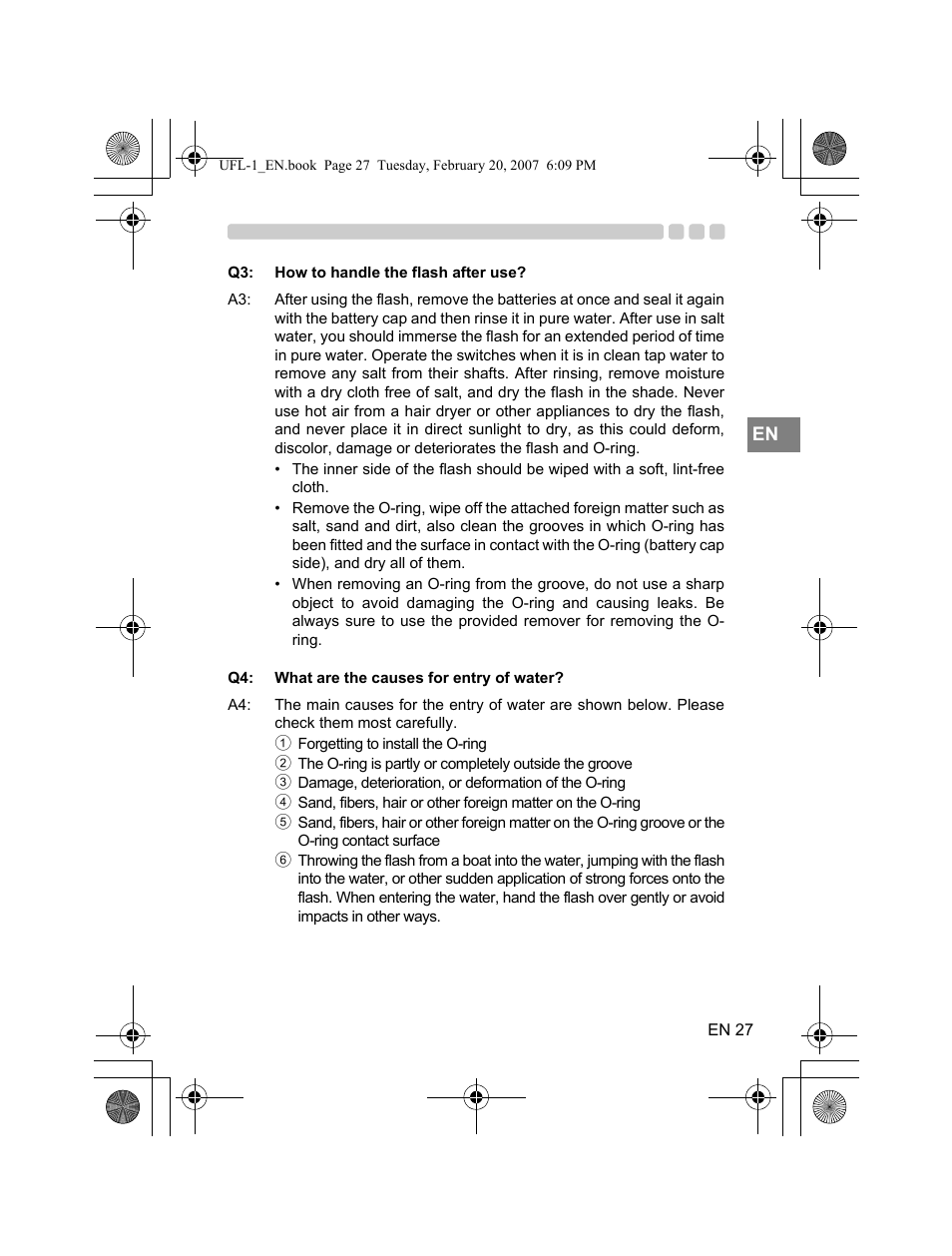 Olympus UFL-1 User Manual | Page 27 / 31