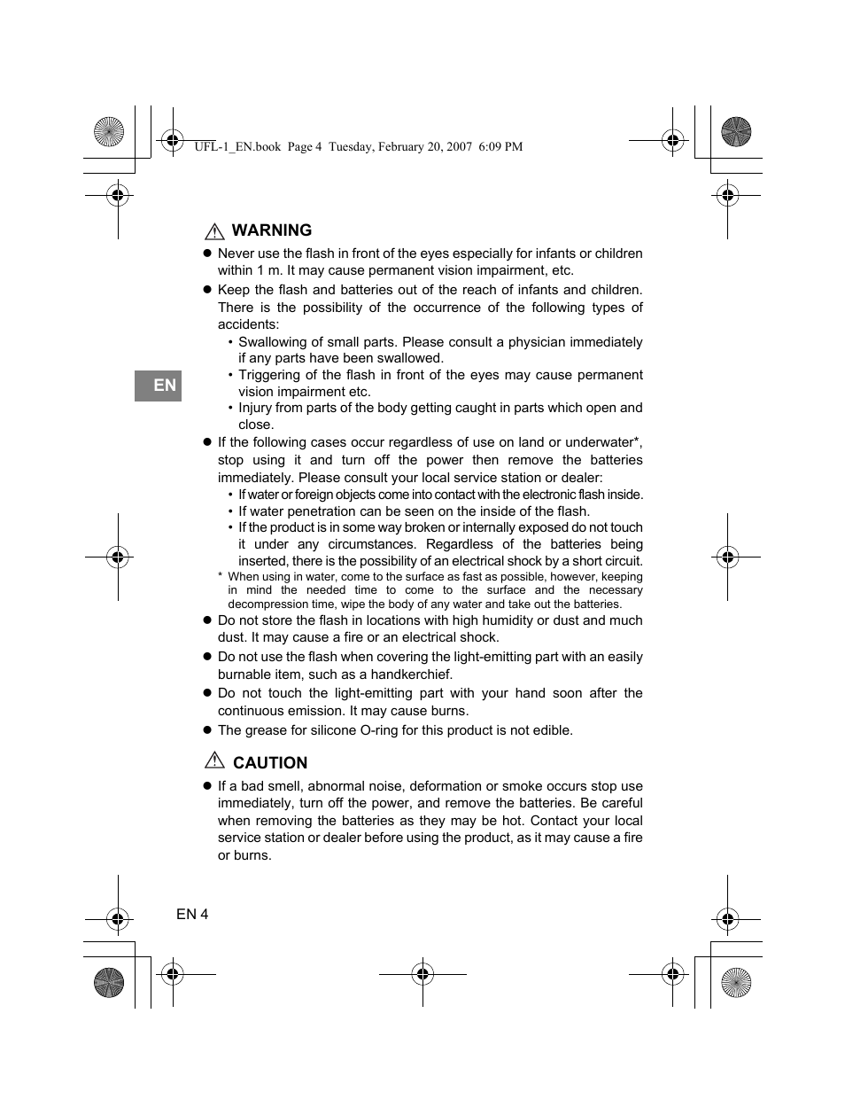 Olympus UFL-1 User Manual | Page 4 / 31