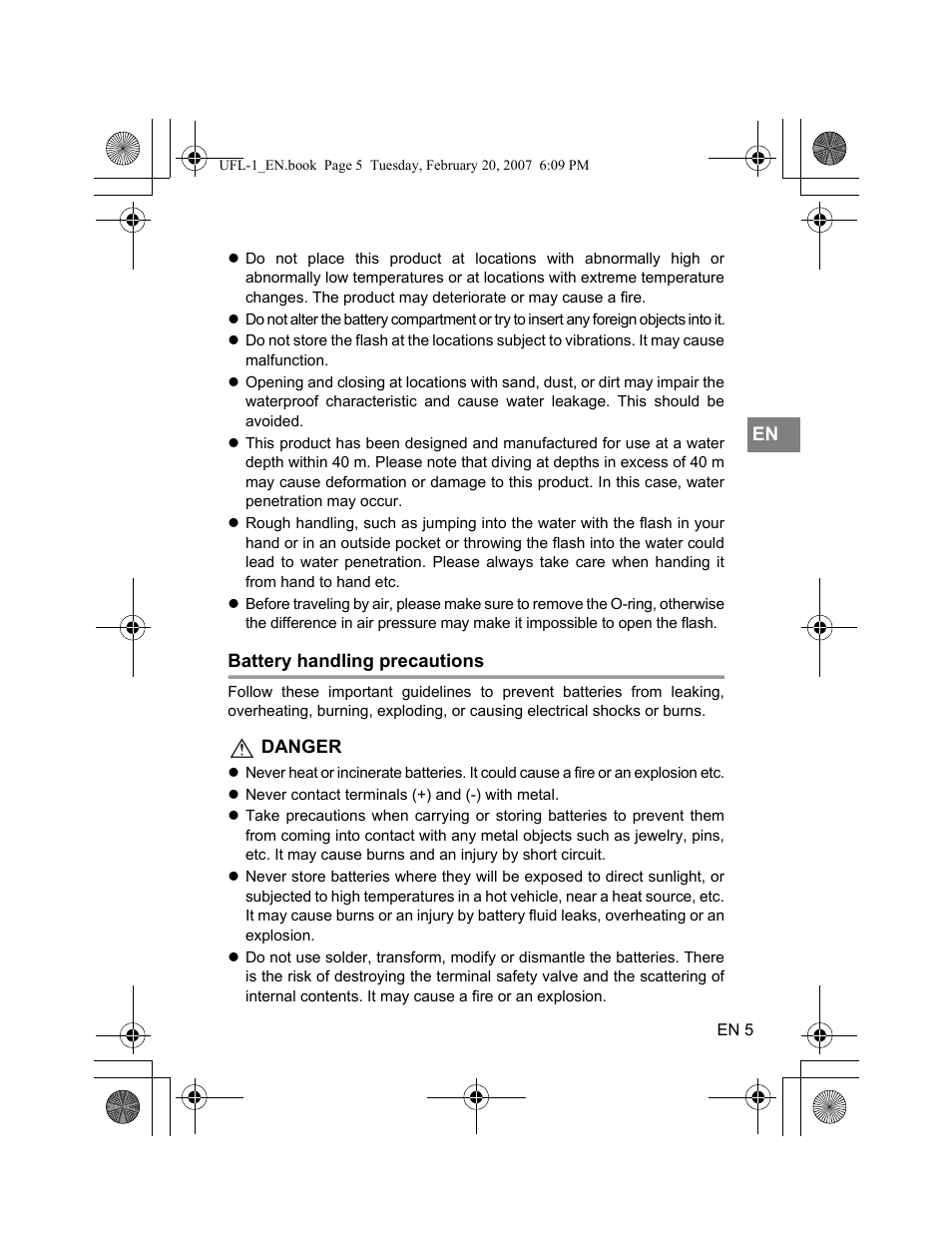 Olympus UFL-1 User Manual | Page 5 / 31