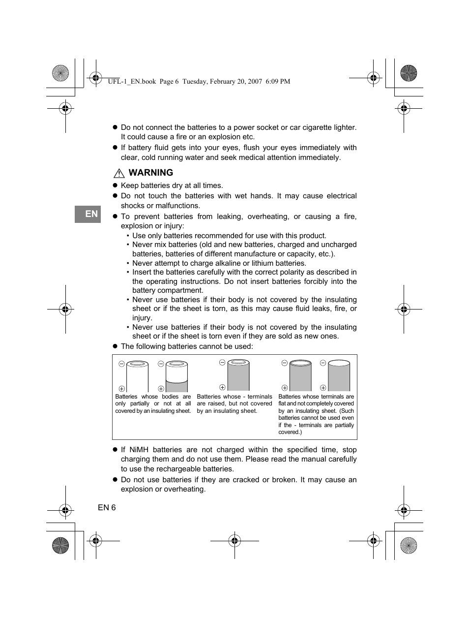 Olympus UFL-1 User Manual | Page 6 / 31