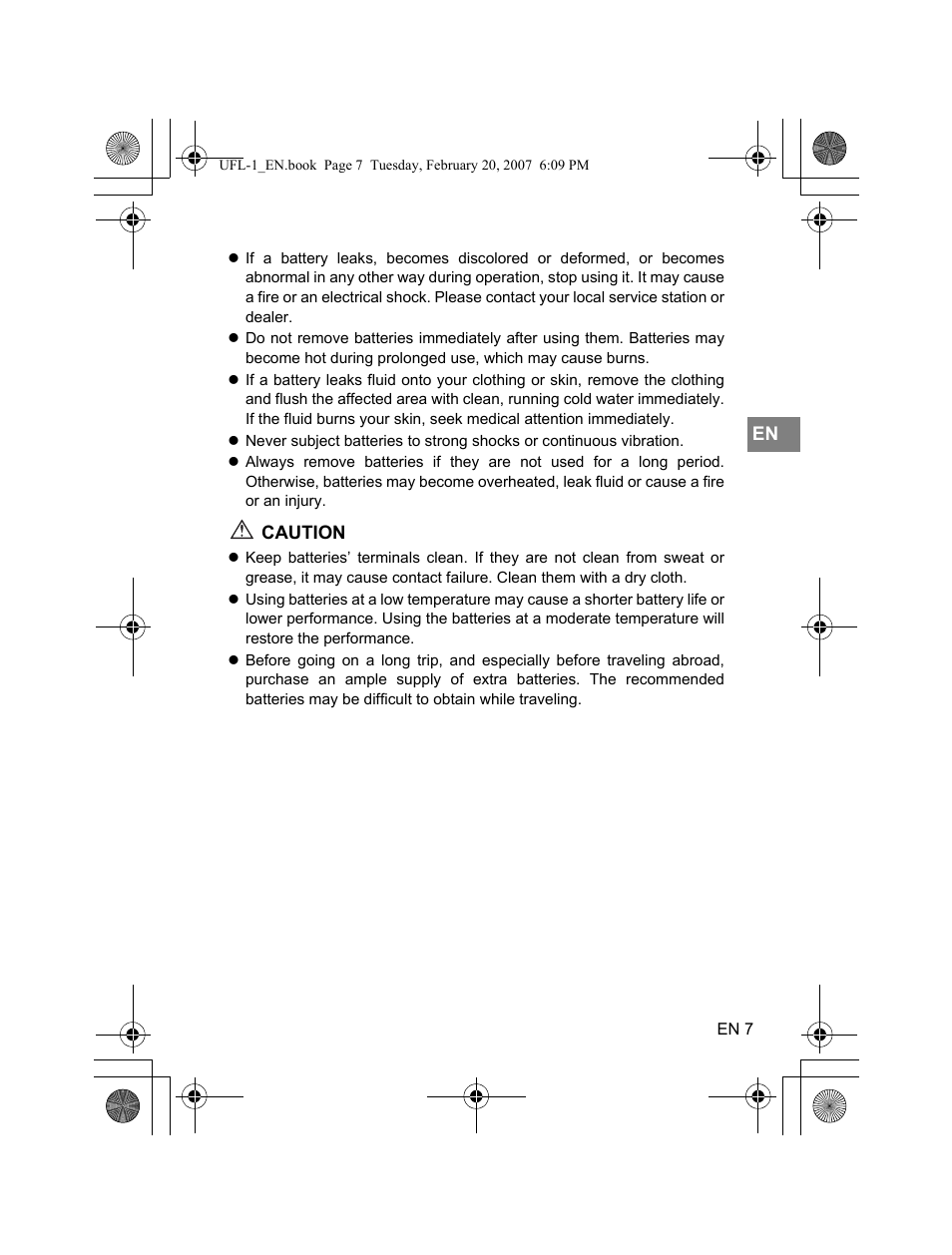 Olympus UFL-1 User Manual | Page 7 / 31