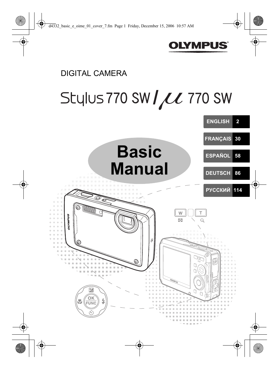 Olympus µ 770 SW User Manual | 30 pages