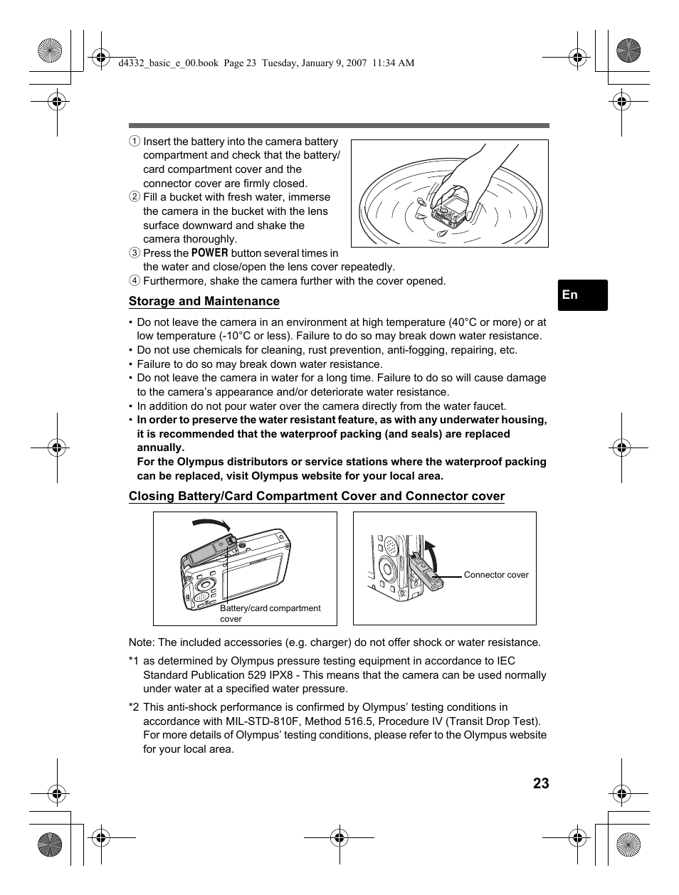 Olympus µ 770 SW User Manual | Page 23 / 30