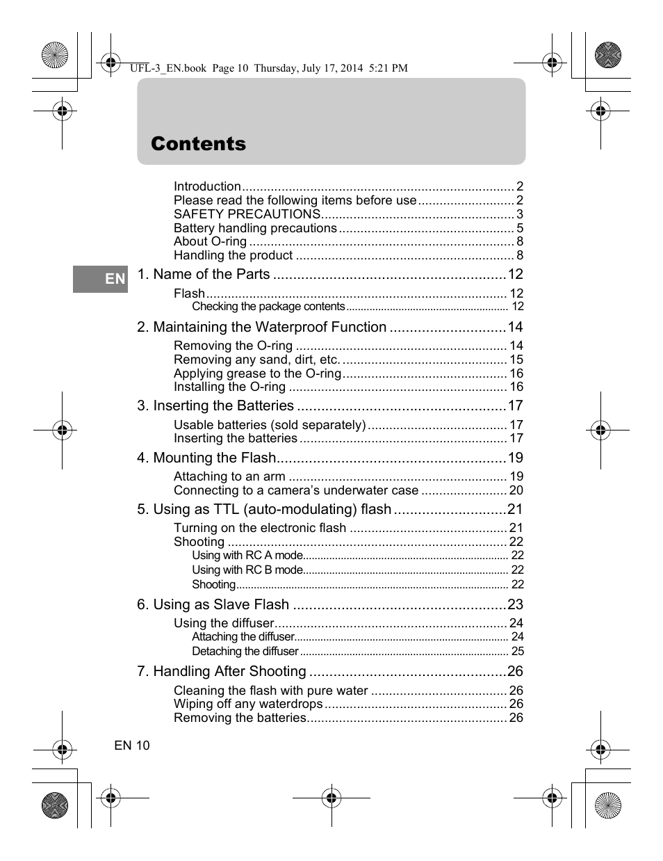 Olympus UFL3 User Manual | Page 11 / 35