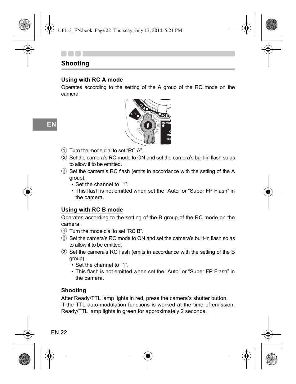 Olympus UFL3 User Manual | Page 23 / 35