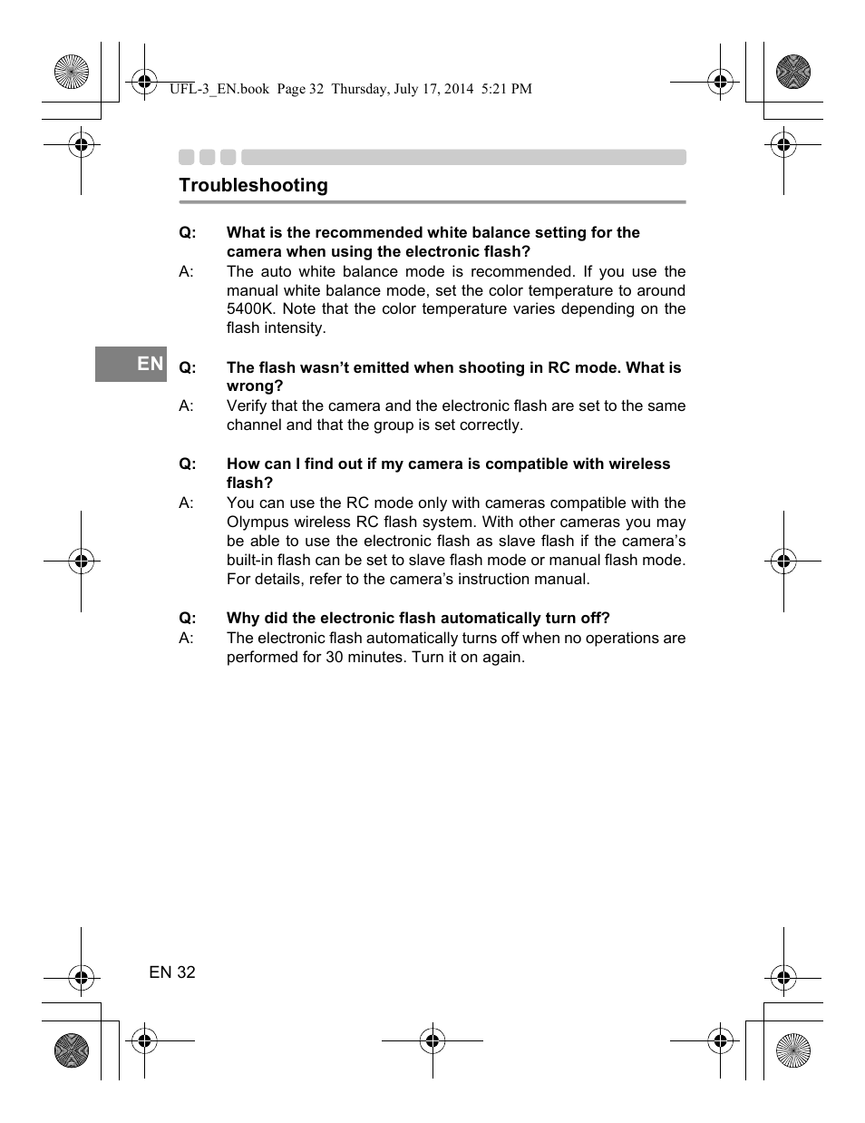 Olympus UFL3 User Manual | Page 33 / 35