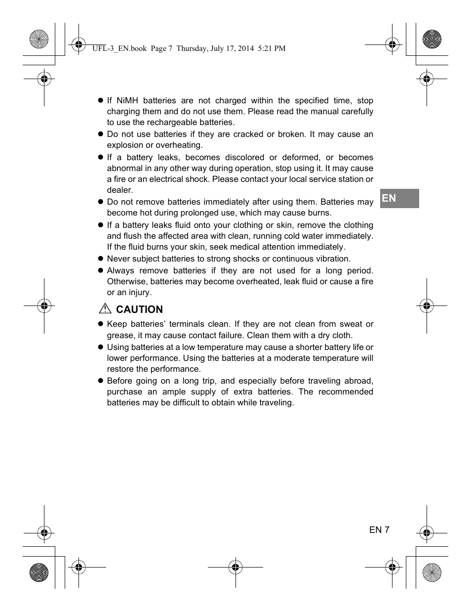 Olympus UFL3 User Manual | Page 8 / 35