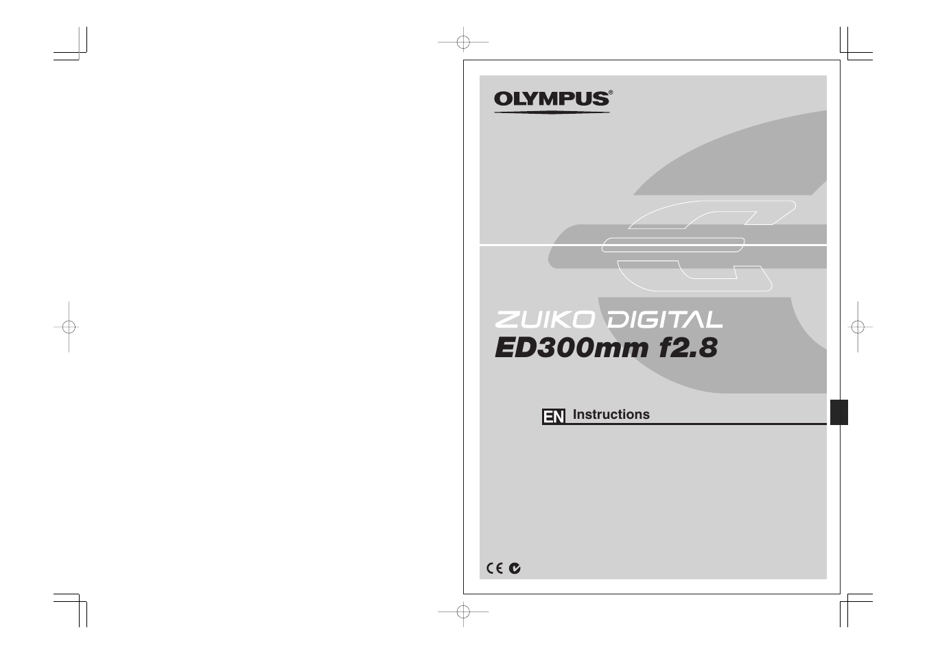 Olympus ZUIKO DIGITAL ED 300mm 12-8 User Manual | 6 pages