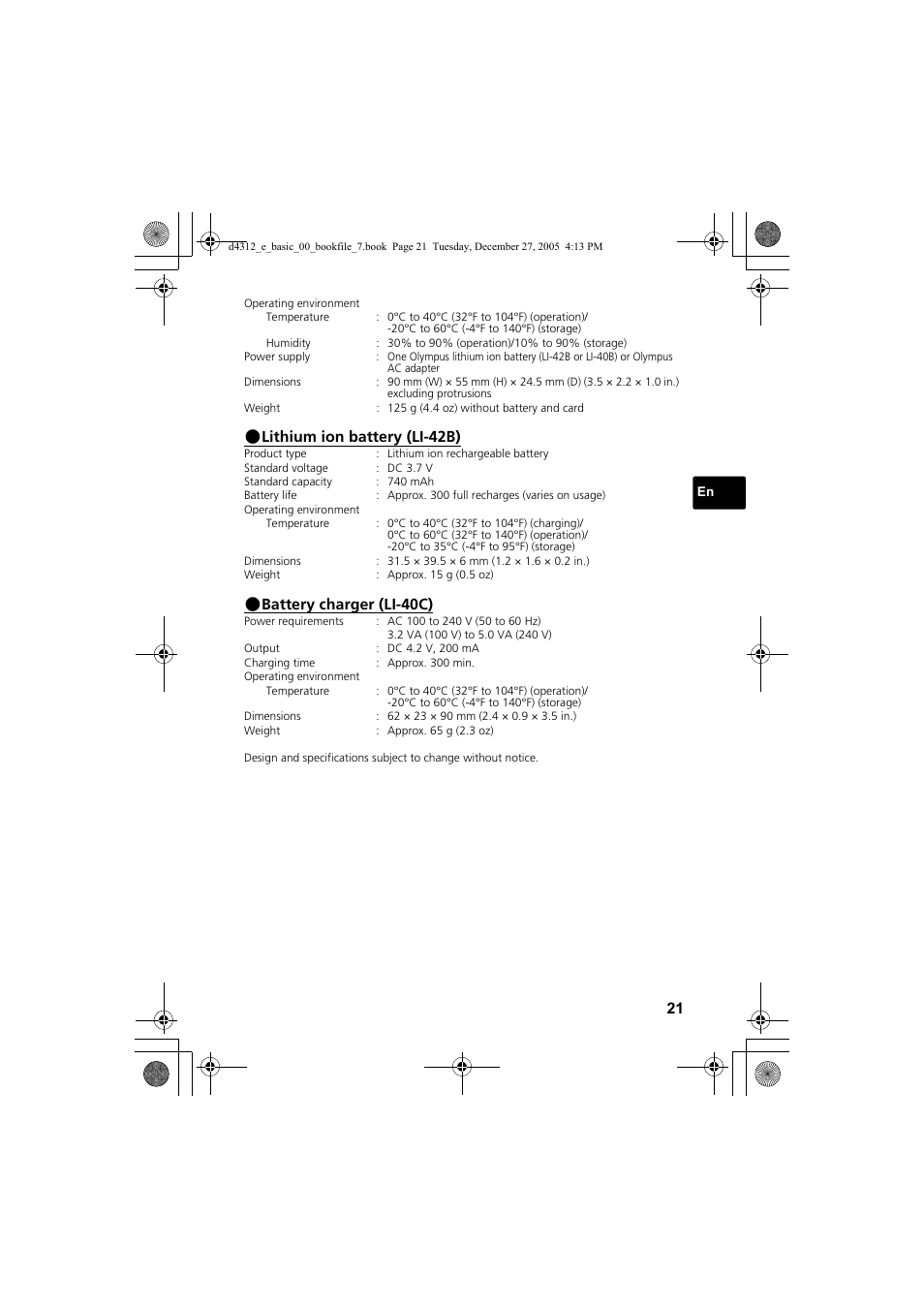 Olympus FE-150 User Manual | Page 21 / 28