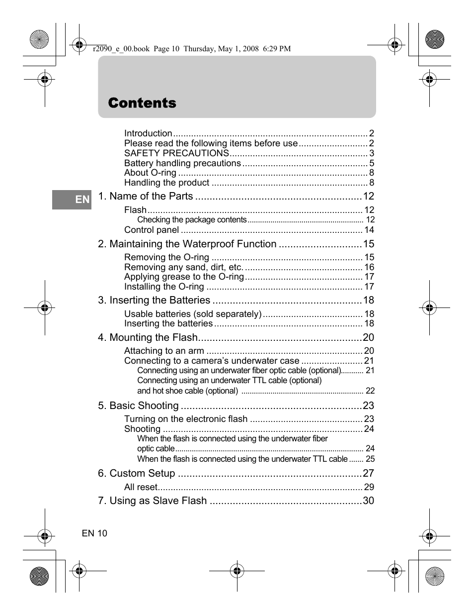 Olympus UFL-2 User Manual | Page 10 / 41