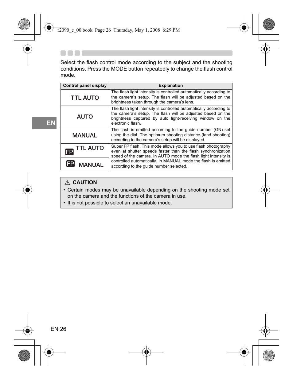 Olympus UFL-2 User Manual | Page 26 / 41