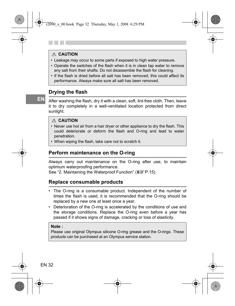 Olympus UFL-2 User Manual | Page 32 / 41