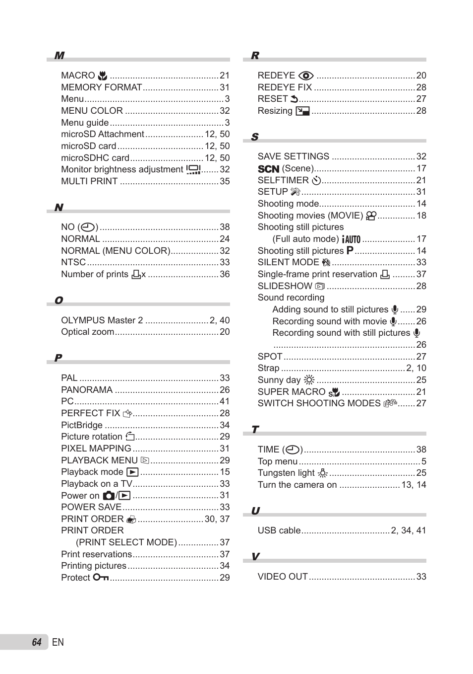 Olympus X-560WP User Manual | Page 64 / 66