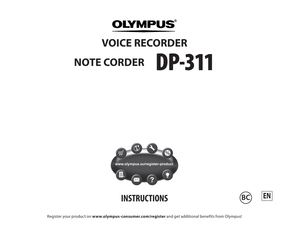 Olympus DP-311 User Manual | 9 pages