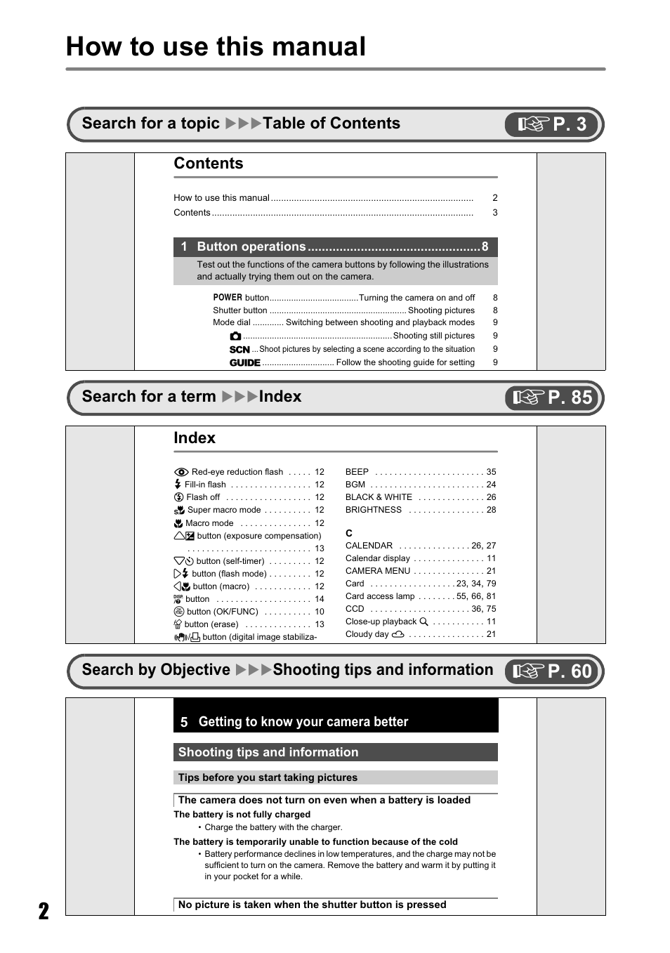 Olympus µ 810 User Manual | Page 2 / 88
