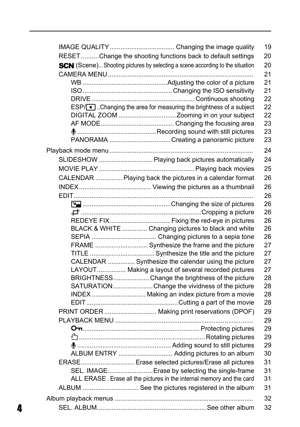 Olympus µ 810 User Manual | Page 4 / 88