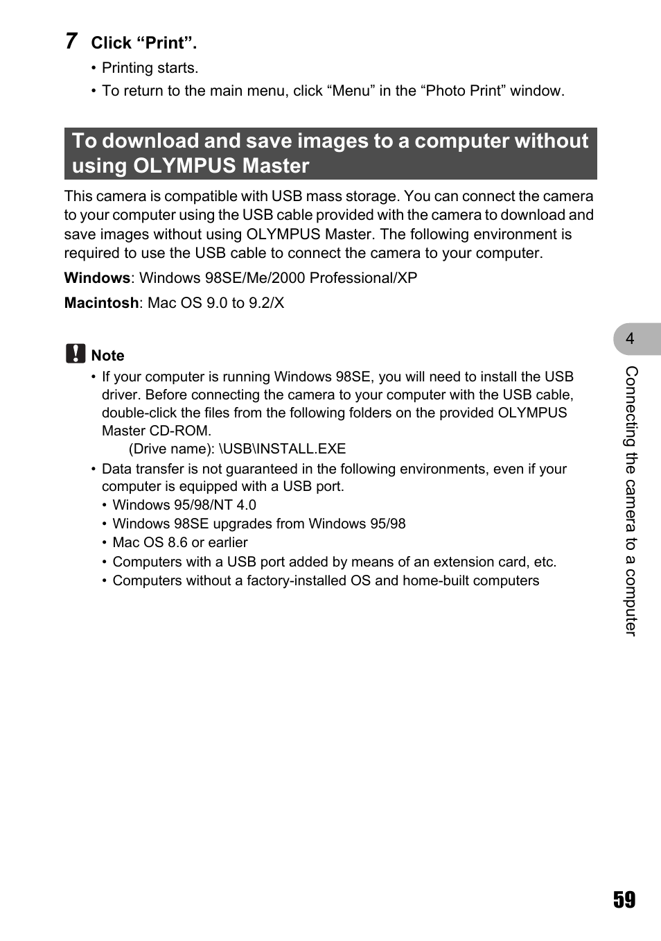 Olympus µ 810 User Manual | Page 59 / 88