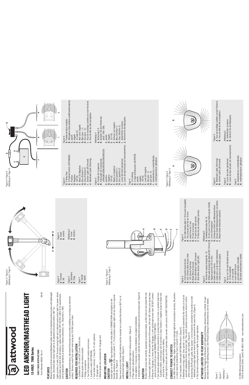 Attwood 7800 Series User Manual | 2 pages