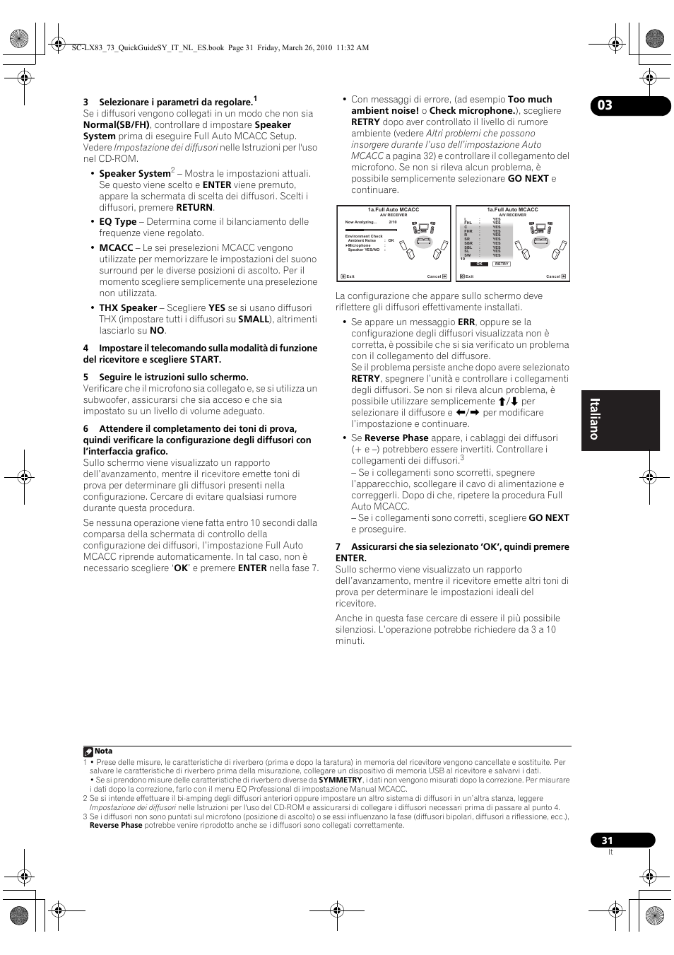 Pioneer SC-LX83 User Manual | Page 31 / 120