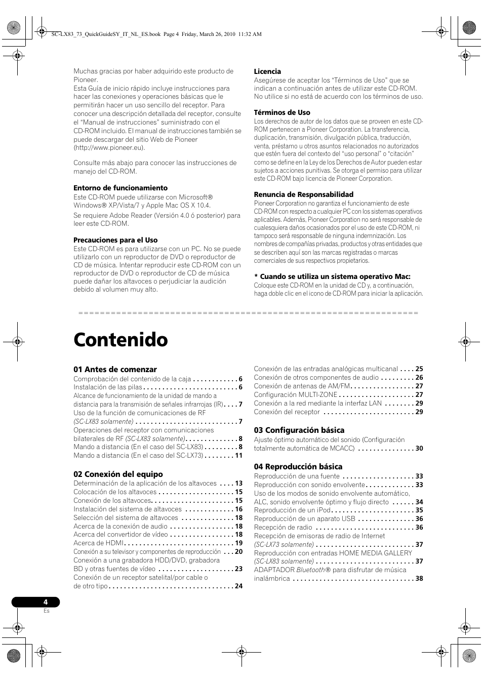 Pioneer SC-LX83 User Manual | Page 42 / 120