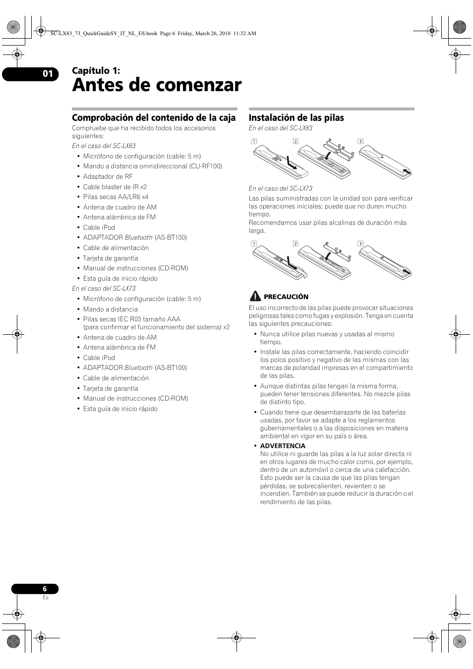 Pioneer SC-LX83 User Manual | Page 44 / 120