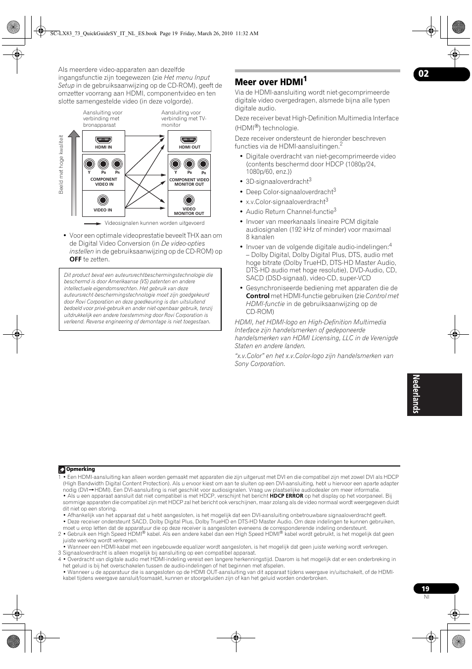 Meer over hdmi | Pioneer SC-LX83 User Manual | Page 95 / 120