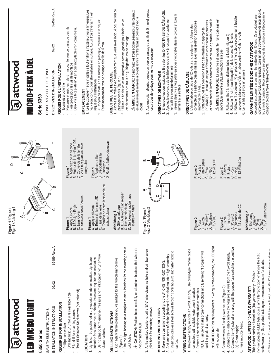 Attwood 6350 Series User Manual | 2 pages