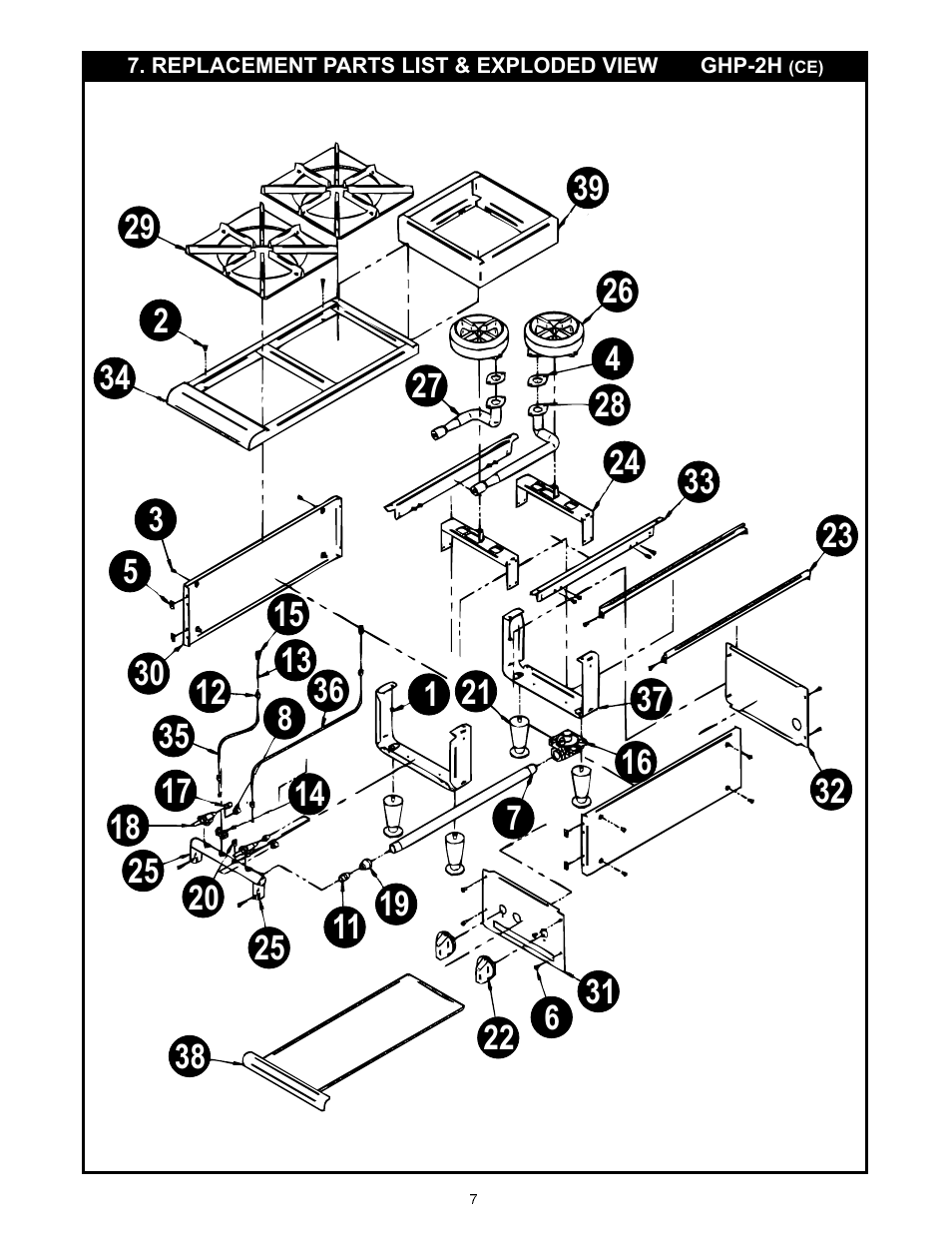 APW Wyott Gas Hot Plate GHP-2H User Manual | Page 7 / 12