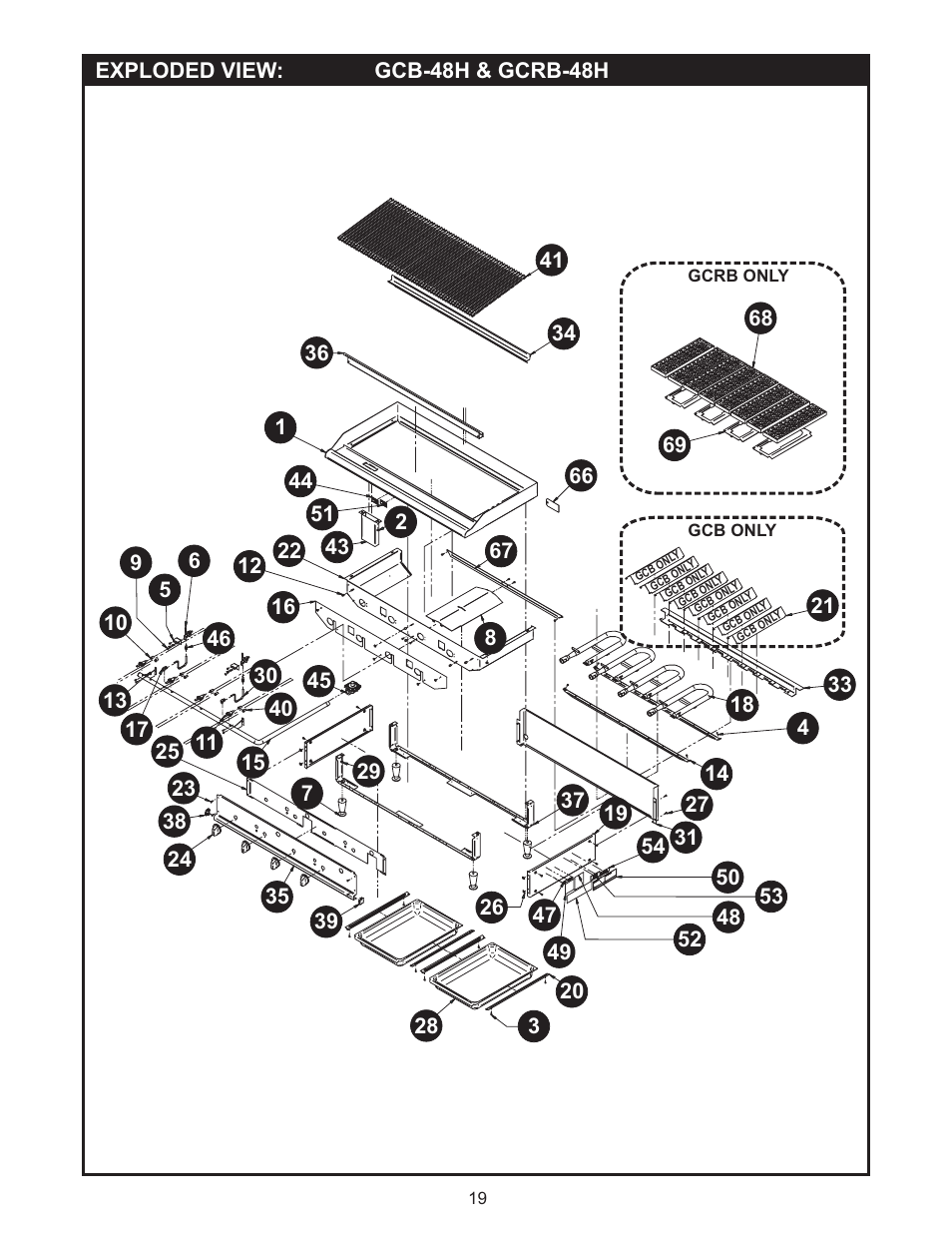 APW Wyott GCRB-48H User Manual | Page 19 / 20