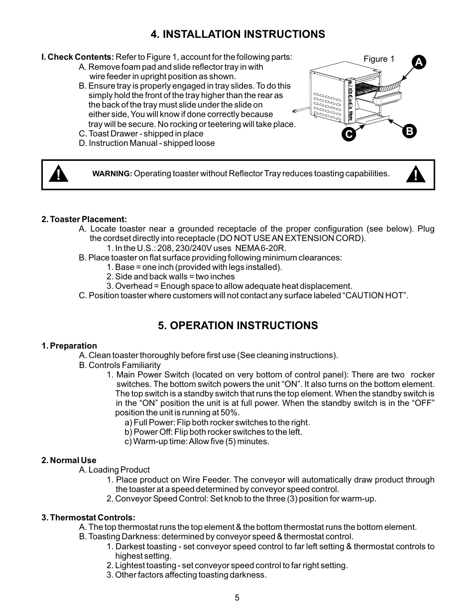 APW Wyott 93030077 User Manual | Page 5 / 12
