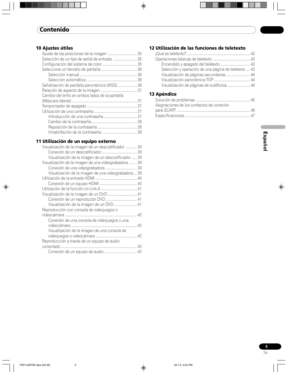 Pioneer PDP-505FDE User Manual | Page 97 / 140