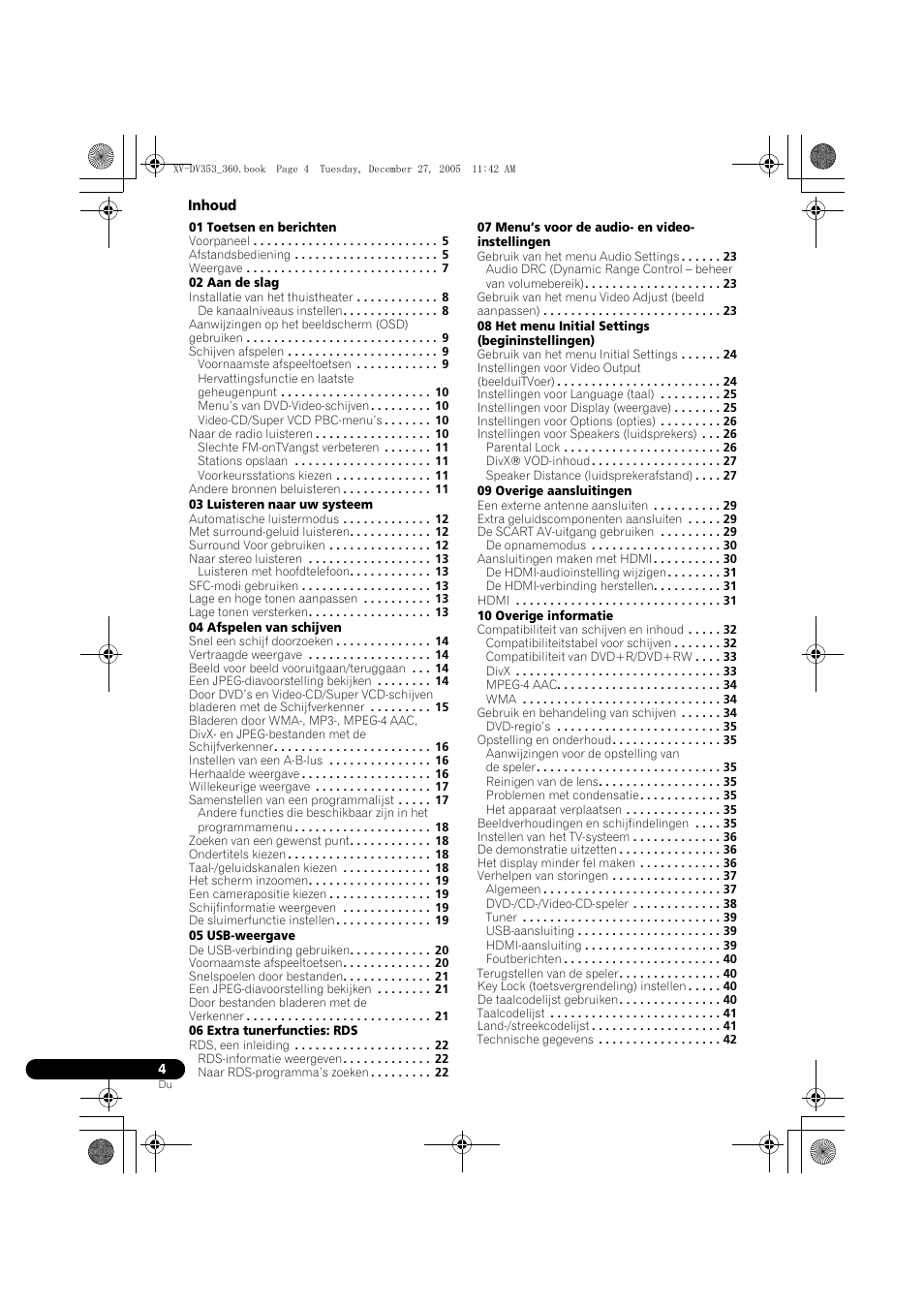 Pioneer DCS-360 User Manual | Page 4 / 128