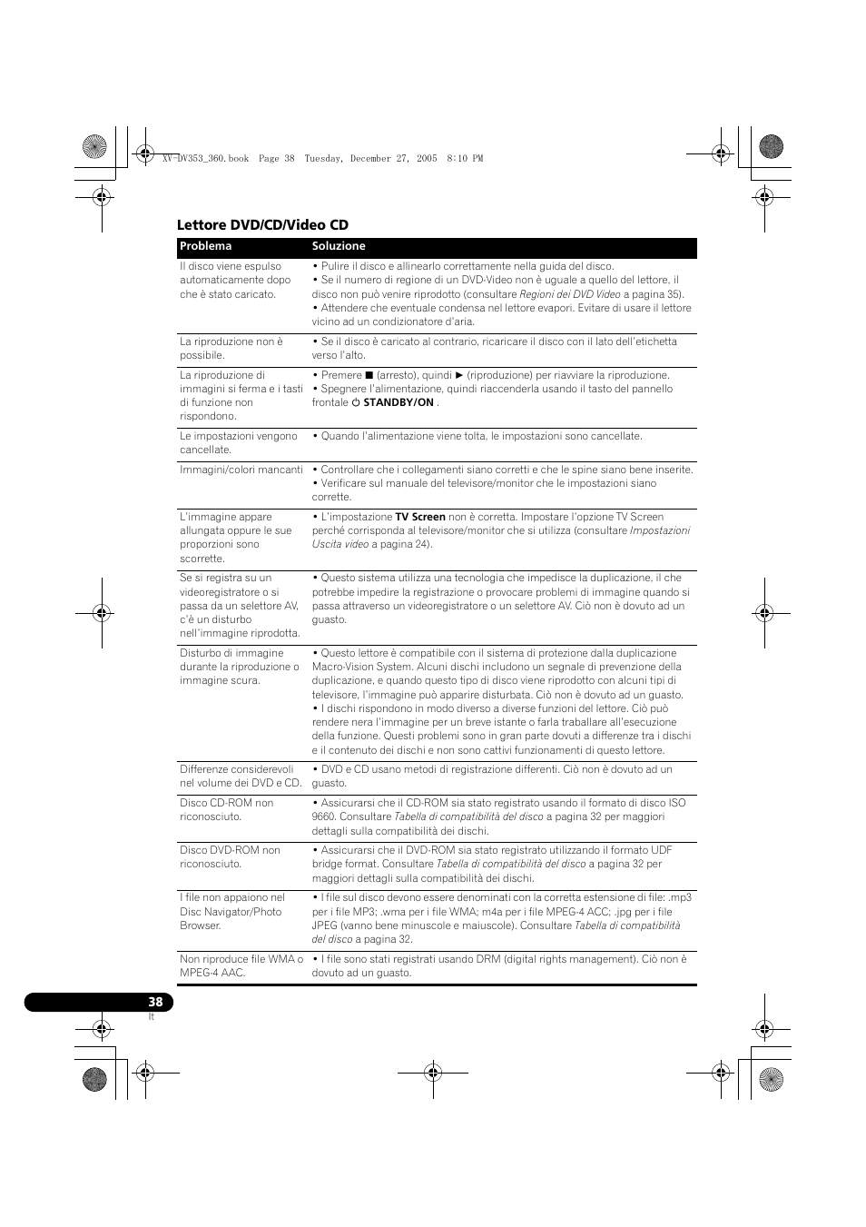 Lettore dvd/cd/video cd | Pioneer DCS-360 User Manual | Page 80 / 128