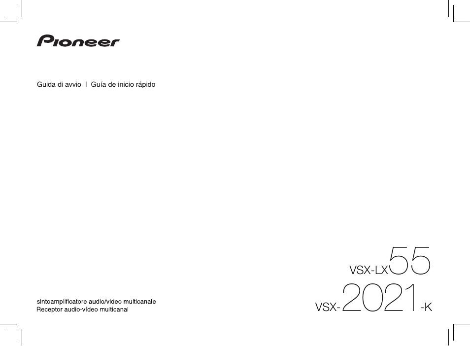 Pioneer VSX-2021 User Manual | 52 pages