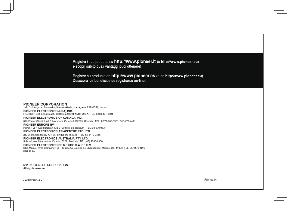 Pioneer VSX-2021 User Manual | Page 52 / 52