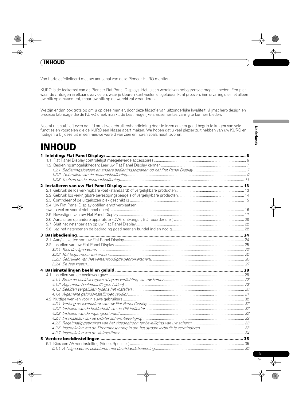 Inhoud | Pioneer KRP-500M User Manual | Page 111 / 433